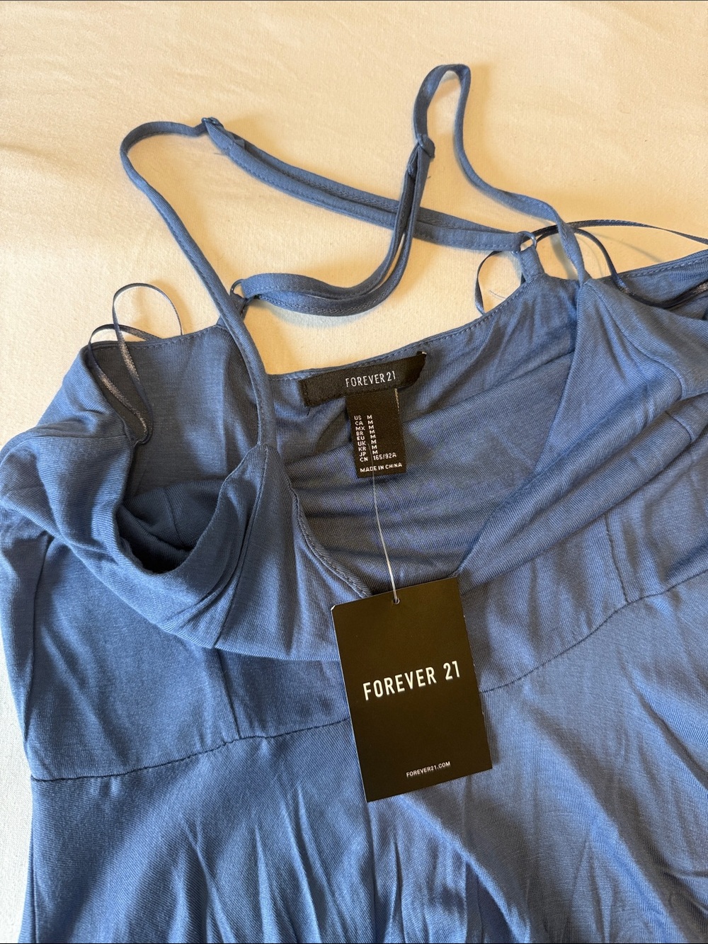Forever 21 Spaghetti Strap Mini Dress Duo in Blue and Mustard - Picture 4 of 7